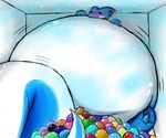 ambiguous_gender anthro belly belly_expansion big_belly big_tail blue_body blush bodily_fluids claws egg egg_inflation eggnant embarrassed excessive_eggs excessive_oviposition expansion fumes hand_on_belly horn huge_belly huge_tail hyper hyper_belly hyper_pregnancy inflation inside motion_lines multicolored_egg multiple_oviposits oviposition pregnant solo sweat sweatdrop tail thick_tail tight_space white_body firolina firo_(firolina) scent_dragon 2015