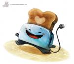 ambiguous_gender appliance bread eyes_closed food happy heart_symbol jumping kitchen_appliance open_mouth simple_background smile solo text toast toaster white_background piper_thibodeau the_brave_little_toaster toaster_(the_brave_little_toaster) animate_inanimate digital_media_(artwork) digital_painting_(artwork) url