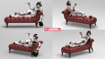 3d_(artwork) absurd_res anthro bambookat breasts butt canid canine canis cigarette digital_media_(artwork) domestic_dog female fingers genitals hair hi_res mammal nipples nude patreon pussy solo text url