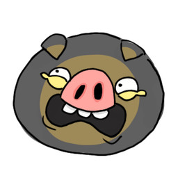 ambiguous_feral ambiguous_gender black_eyes black_mouth brown_ear_tips brown_face dipstick_ears ear_markings feral floppy_ears front_view fur grey_body grey_fur limbless looking_up multicolored_body multicolored_ears multicolored_fur no_eyebrows open_mouth pink_snout scared simple_background snout solo teeth white_background yellow_eyelids osirisky angry_birds nintendo pokemon rovio_entertainment sega generation_9_pokemon hybrid lechonk pig_(angry_birds) pokemon_(species) 1:1 2022 digital_drawing_(artwork) digital_media_(artwork) flat_colors japanese_description