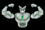 anthro bared_teeth biceps big_biceps big_pecs black_eyes blush detachable detachable_arms detached_hand deviantart:fella deviantart_logo eyebrows fist flexing flexing_bicep flexing_both_biceps flexing_muscles forearm_muscles forearms logo looking_at_viewer male metal metallic_body muscular neck_muscles pecs robotic smile smiling_at_viewer solo teeth_showing thick_eyebrows triceps whiskers flufflion deviantart domestic_cat felid feline felis mammal alpha_channel hi_res