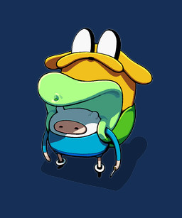 ambiguous_gender backpack dagger dewlap_(anatomy) dot_eyes duo floppy_ears jowls melee_weapon simple_eyes standing toony weapon yellow_body young discount-supervillain adventure_time cartoon_network finn_the_human jake_the_dog canid canine canis domestic_dog human mammal 5:6 alpha_channel adopted_(lore) adoptive_brother_(lore) adoptive_brothers_(lore) adoptive_sibling_(lore)