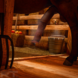 anatomically_correct anatomically_correct_genitalia anatomically_correct_penis animal_genitalia animal_penis apple balls barn big_penis blue_eyes bodily_fluids brown_body bucket container cum cum_drip cum_in_bucket cum_in_container detailed_background dripping duo equine_balls equine_genitalia equine_penis farm_equipment feral flaccid flared_penis floppy_ears food fruit genital_fluids genitals hay hay_bale hooves inside leaking leaking_precum looking_at_genitalia looking_at_penis male male_feral musk open_mouth penis plant precum realistic_feral smile spying stable thick_penis tongue tongue_out vein veiny_penis voyeur raytross bird_dog canid canine canis domestic_dog equid equine golden_retriever horse hunting_dog mammal retriever 1:1 2026 3d_(artwork) blender_(artwork) blender_cycles_(artwork) digital_media_(artwork) hi_res watermark