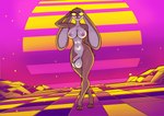 anthro areola balls big_balls big_balls_small_penis big_ears breasts colorful_background curvy_figure disproportionate_genitalia eyewear flaccid foreskin fur genitals glasses gynomorph hourglass_figure huge_balls humanoid_genitalia humanoid_penis intersex long_ears long_foreskin looking_at_viewer male nipples nude penis pink_areola pose presenting small_penis smile smirk solo sunglasses synthwave unretracted_foreskin umbraunderscore inal lagomorph leporid mammal rabbit absurd_res digital_media_(artwork) hi_res