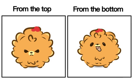 :< ambiguous_gender angry chibi dot_eyes feral fluffy front_view fur happy looking_at_viewer open_mouth open_smile orange_body orange_fur red_tail simple_background simple_eyes smile smiling_at_viewer solo tail text tongue tongue_out white_background superappleman nintendo pokemon generation_10_pokemon human mammal pokemon_(species) pombon 2026 digital_drawing_(artwork) digital_media_(artwork) english_text