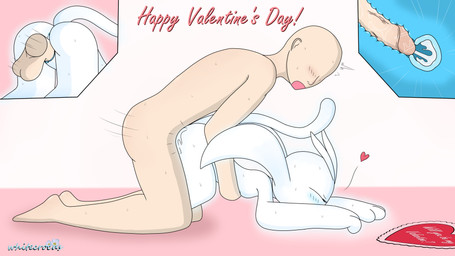 3_fingers anthro anus ass_up balls blue_anus blue_insides blue_internal blue_vulva blush blush_lines bodily_fluids breasts butt cum cum_in_uterus cum_inside cutaway doggystyle duo eyelashes eyes_closed female female_penetrated fingers from_behind_position genital_fluids genitals glowing hand_on_belly heart_symbol holidays human_on_anthro human_penetrating humanoid_genitalia humanoid_penis internal interspecies looking_pleasured male male/female motion_lines nude open_mouth penetration penis pink_background raised_tail sex simple_background size_difference smaller_penetrated sweat tail text unusual_insides uterus vaginal vaginal_penetration vulva wet white_body whitecrocus microsoft ori_(series) valentine's_day xbox_game_studios anon ori_(ori) guardian_spirit human mammal 16:9 4k absurd_res digital_media_(artwork) english_text hi_res widescreen
