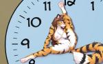 analog_clock anthro blush breasts clock clothed clothing countershading fangs female flexible genitals hair looking_at_viewer nipples nude one_leg_up paws pussy raised_leg simple_background smile solo splits spread_legs spreading standing stripes teeth tongue tongue_out vertical_splits reaper3d alex_marx felid mammal pantherine tiger 16:10 2019 absurd_res colored_sketch digital_media_(artwork) hi_res sketch widescreen