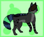 alternative_fashion ambiguous_gender black_body black_fur black_nose blue_body blue_fur blue_inner_ear_fluff brown_hair collar digitigrade emo feral feral_with_hair fur green_background green_body green_collar green_fur hair hair_over_eye inner_ear_fluff markings one_eye_obstructed open_mouth paws ring_(marking) ringed_tail simple_background snout solo standing striped_collar striped_markings striped_tail stripes tail tail_markings tuft sebdoggo bat-eared_fox canid canine canis domestic_dog fox hunting_dog hybrid jack_russell_terrier mammal terrier 2011 aliasing digital_drawing_(artwork) digital_media_(artwork) flat_colors full-length_portrait low_res microsoft_paint_(artwork) portrait