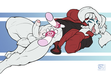 anthro balls biped bottomless bottomless_anthro bottomless_male claws clothed clothed_anthro clothed_male clothing disembodied_hand duo erection eyes_closed feet fingers foreskin fur genitals hair humanoid_genitalia humanoid_penis male navel partially_clothed partially_clothed_anthro partially_clothed_male penis smile teeth toes tongue thesecretcave undertale undertale_(series) asriel_dreemurr bovid caprine goat mammal 2025 3:2 digital_drawing_(artwork) digital_media_(artwork) hi_res