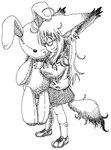 big_ears bottomwear clothing cuddling ear_tuft eyes_closed eyewear female fluffy fluffy_tail footwear glasses plushie rabbit_plushie shoes simple_background skirt socks solo tail tuft white_background young young_female young_humanoid 4n futaba_channel oe-sql fukiishi_ayako animal_humanoid canid canid_humanoid canine canine_humanoid fennec_fox fennec_humanoid fox fox_humanoid humanoid mammal mammal_humanoid true_fox black_and_white digital_media_(artwork) line_art monochrome oekaki