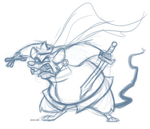 3_toes 4_fingers action_pose angry anthro arm_tuft belly bent_legs big_belly biped bottomless bottomless_anthro bottomless_male buckteeth cape cheek_tuft chin_tuft clothed clothing crazed crazed_expression crazed_look crooked_tail crooked_teeth crown elbow_tuft facial_tuft feet fingers hairless_feet hairless_hands hairless_tail headgear holding_melee_weapon holding_object holding_sword holding_weapon king knee_tuft leg_tuft male medieval medieval_clothing melee_weapon musclegut muscular obese obese_anthro obese_male open_mouth overweight overweight_anthro overweight_male paws plantigrade pose raised_heel raised_tail ringed_eyes royalty shirt simple_background solo spiral spiral_eyes standing standing_on_toes sword tail teeth text tiptoes toes topwear tuft tunic weapon white_background dutch_(artist) the_nutcracker_prince mouse_king_(nutcracker_prince) mammal mouse murid murine rat rodent 2017 artist_name blue_and_white dated digital_drawing_(artwork) digital_media_(artwork) monochrome sketch