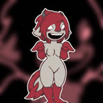 anthro bouncing_breasts breasts dancing featureless_breasts featureless_crotch female fur grey_body grey_fur grey_skin hair hip_sway red_body red_fur red_hair simple_background solo white_eyes skashi95 sound_warning little_laughters smiley_cindy_(skashi95) canid canid_demon canine demon grinion_(species) mammal 1:1 2020 adobe_animate_(artwork) animated digital_media_(artwork) short_playtime sound webm