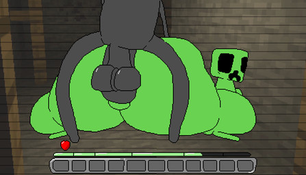 abdominal_bulge ambiguous_gender ambiguous_penetrated anal anal_penetration anthro balls big_balls big_butt big_penis black_body black_eyes bouncing_balls butt butt_grab crouching detailed_background duo from_behind_position gameplay_mechanics genitals glistening glistening_balls glistening_genitalia green_body gui hand_on_butt health_bar heart_symbol huge_butt huge_penis hyper hyper_genitalia hyper_penis inventory looking_back male male/ambiguous male_penetrating navel penetration penile penile_penetration penis penis_in_ass sex size_difference standing thick_thighs x_navel nxyitn microsoft minecraft mojang xbox_game_studios creeper_(minecraft) enderman 2d_animation aliasing animated digital_media_(artwork) loop pixel_(artwork) pixel_animation
