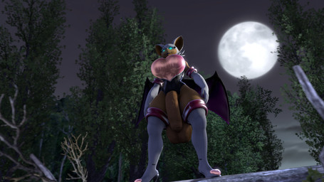 anthro big_penis breasts clothing footwear genitals glowing glowing_eyes gynomorph gynomorph_anthro high_heels huge_penis humanoid_genitalia humanoid_penis hyper hyper_genitalia hyper_penis intersex intersex_anthro moon penis shoes solo wings ok_bruh warfaremachine_(modeler) sega sonic_the_hedgehog_(series) rouge_the_bat warfare_rouge bat mammal 16:9 3d_(artwork) digital_media_(artwork) hi_res source_filmmaker_(artwork) widescreen