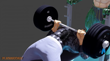 abs anthro barbell bench_press biceps bottomwear clothed clothing countershading duo exercise faceless_anthro faceless_character faceless_male gym male male/male muscular muscular_anthro muscular_male navel number pants pecs solo_focus struggling tattoo text topless topless_male weightlifting workout drboumboom32 valorlynz dominic_pepe_(drboumboom32) helm_(connivingrat) alligator alligatorid canid canine canis crocodilian dobermann domestic_dog german_shepherd herding_dog mammal pastoral_dog pinscher reptile scalie 16:9 3d_(artwork) 3d_animation animated blender_(artwork) digital_media_(artwork) english_text hi_res no_sound short_playtime video widescreen
