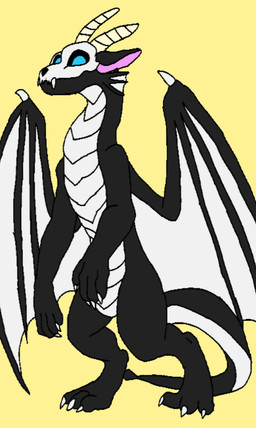 black_body blue_eyes bone feral frill_(anatomy) horn male skull standing tail white_body wings wraith_05 mythology wraith_(wraith_05) dragon mythological_creature mythological_scalie scalie skull_dragon hi_res