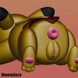 anus big_anus big_vulva clitoris female feral fur genitals pawpads solo vulva yellow_body yellow_fur theenyface nintendo pokemon generation_1_pokemon pikachu pokemon_(species) 3d_(artwork) digital_media_(artwork)