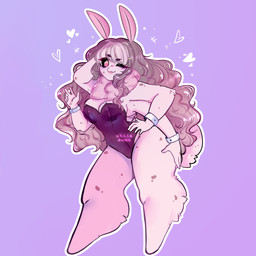 anthro bunny_costume clothing costume female solo shiiasama lanterne arthropod insect lepidopteran moth 1:1 absurd_res hi_res