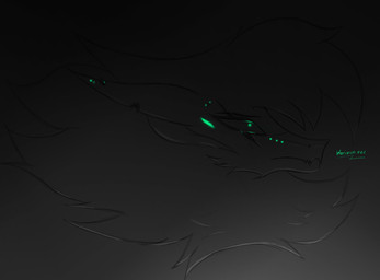 anthro dark ear_markings ears_back eye_markings facial_markings female green_eyes green_markings head_markings markings neck_tuft notched_ear pivoted_ears side_view solo tuft unknown_artist wickerbeast bust_portrait digital_drawing_(artwork) digital_media_(artwork) hi_res portrait signature