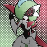 3_fingers ambiguous_gender fingers gradient_background machine not_furry red_eyes simple_background solo visor malegardevoir nintendo pokemon future_pokemon generation_9_pokemon humanoid iron_valiant paradox_pokemon pokemon_(species) robot 1:1 2022