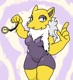 anthro big_nose breasts clock clothing dress eye_bags female half-closed_eyes holding_pocketwatch hypnosis hypnotizing_viewer looking_at_viewer makeup mind_control narrowed_eyes pendulum pendulum_swing pocketwatch raised_arm scarf solo standing watch wide_hips somedutchweirdo nintendo pokemon dorothy_(somedutchweirdo) generation_1_pokemon hypno_(pokemon) pokemon_(species)