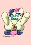 animal_genitalia butt female feral genitals heart_symbol nude pussy quadruped simple_background solo cutiepoppony friendship_is_magic hasbro my_little_pony bonbon_(mlp) equid equine horse mammal pony 2016