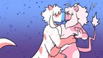 2_fingers 4_arms anthro blue_background blue_lips breast_squish breasts donut_mouth duo exclamation_point eyeless female fingers fur hyper hyper_lips kiss_on_lips kissing lips male male/female multi_arm multi_limb pink_body pink_fur purple_background simple_background squish surprised_expression thick_lips unusual_anatomy white_body white_fur midnite_fsnax rox_(midnite_fsnax) bovid caprine felid goat hybrid lion mammal pantherine tardigrade tardigrade_taur taur 16:9 hi_res widescreen trans_(lore) trans_man_(lore)