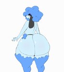 afro andromorph anthro big_butt blue_body blue_fur bouncing_butt butt cus fluffy fluffy_tail fur huge_butt humanoid_hands hyper hyper_butt intersex jiggle_physics jiggling long_ears looking_back presenting presenting_hindquarters rear_view shaking_butt short_fur simple_background solo tail toony_eyes white_background ounxh saturn_(pulledintoorbit) canid canine canis domestic_dog mammal poodle 2d_animation animated digital_media_(artwork) loop short_playtime