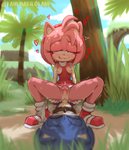 absurd_res amy_rose anthro anthro_on_anthro anthro_penetrated anthro_penetrating anthro_penetrating_anthro areola bite biting_lip biting_own_lip blue_body blue_fur blush bodily_fluids bound breasts butt butt_grab cervical_penetration clitoral_hood clitoris clothed clothed_sex clothing clothing_around_one_leg cowgirl_position cum cum_in_pussy cum_in_uterus cum_inside dappled_light depth_of_field digital_media_(artwork) digital_painting_(artwork) dress duo ejaculation erect_nipples eulipotyphlan exposed_breasts female female_on_top female_penetrated female_rape female_raping_male forced forced_orgasm forced_to_creampie from_front_position fur gag genital_fluids genitals gloves grass green_eyes hair hand_on_butt handwear heart_symbol hedgehog hi_res internal involuntary_penetration kahunakilolani light looking_pleasured looking_up male male/female male_on_bottom male_penetrating male_penetrating_female male_raped mammal nipples on_bottom on_top orgasm outside panties panties_around_one_leg panties_down partially_clothed penetration penile penile_penetration penis penis_in_pussy pink_body pink_fur pink_hair plant plump_labia pussy sega self_bite sex shaded shaking shivering small_breasts smile sonic_the_hedgehog sonic_the_hedgehog_(series) sunlight sweat sweatdrop tape tape_gag thick_thighs tree twitching under_shade underwear underwear_around_one_leg underwear_down uterus vaginal vaginal_penetration
