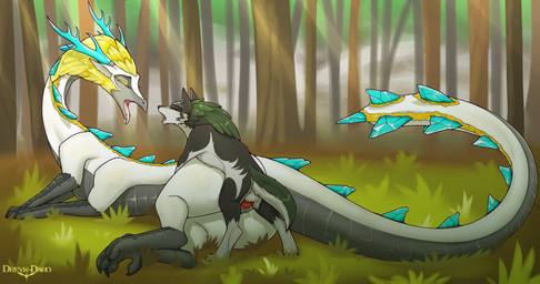animal_genitalia animal_penis balls blonde_mane brown_hair canine_genitalia canine_penis claws detailed_background duo ear_piercing ear_ring erection female female_penetrated feral feral_on_feral feral_penetrated feral_penetrating feral_penetrating_feral finger_claws forest fur genitals grass green_body green_fur grey_body grey_scales hair interspecies knot knotted_penis larger_female larger_penetrated long_neck long_tail long_torso looking_pleasured male male/female male_penetrating male_penetrating_female mane multicolored_body multicolored_fur multicolored_scales nature outside penetration penile penile_penetration penis penis_in_vagina piercing plant ring_piercing scales sex size_difference smaller_male snout tail text toe_claws tongue tongue_out tree two_tone_body two_tone_fur two_tone_scales vaginal vaginal_penetration white_body white_fur white_scales dreyk-daro mythology nintendo tears_of_the_kingdom the_legend_of_zelda light_dragon_(totk) link_(wolf_form) princess_zelda canid canine canis dragon eastern_dragon mammal mythological_creature mythological_scalie scalie wolf 2024 absurd_res artist_name hi_res shaded