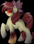 2013 alpha_channel apple_bloom_(mlp) black_sclera blood bow crying cub equine falleninthedark female feral friendship_is_magic fur glowing_eyes grimdark hair horse long_hair my_little_pony plain_background pony red_eyes red_hair side_view solo stiched story_of_the_blanks transparent_background vain young
Rating: Questionable
Score: 0
User: Deatron
Date: November 10, 2013