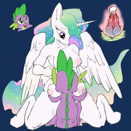 2_penises age_difference animal_genitalia animal_penis anthro anthrofied bodily_fluids breasts breasts_and_teats cum cum_in_vagina cum_inside duo erection feathered_wings feathers female female_penetrated from_front_position genital_fluids genitals hemipenes hooves horn interspecies larger_female larger_penetrated male male/female male_penetrating male_penetrating_female mastery_position multi_genitalia multi_penis nipples nude older_penetrated on_lap on_top penetration penile penile_penetration penis penis_in_vagina sex sitting sitting_on_lap size_difference smaller_male straddling teats vaginal vaginal_penetration vulva wings young young_anthro hellticket friendship_is_magic hasbro my_little_pony mythology princess_celestia_(mlp) spike_(mlp) dragon equid equine mammal mythological_creature mythological_equine mythological_scalie scalie winged_unicorn 1:1 alpha_channel indirect_incest_(lore)