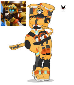 black_body blue_body blue_eyes breasts female glowing glowing_eyes grey_body hands_behind_head machine medium_breasts mouthless orange_body screencap simple_background solo tail thick_thighs visor_eyes white_background white_body wide_hips yellow_body spartan0534 metal_cardbot tachy_(metal_cardbot) cheetah felid feline humanoid mammal robot robot_humanoid 2026 absurd_res digital_drawing_(artwork) digital_media_(artwork) full-length_portrait hi_res portrait