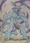 abs anthro balls barazoku biceps big_muscles big_pecs black_eyes black_nose black_penis blue_body blue_fur claws demonic demonic_eyes dream evil_face evil_look feet forked_tongue fur genitals humanoid_genitalia humanoid_penis long_ears long_tongue male manly muscular muscular_anthro muscular_male nails nightmare nude nude_anthro nude_male obliques open_mouth pecs penis purple_background purple_tongue red_sclera rock sharp_nails sharp_teeth sharp_toenails simple_background solo tail teeth thick_penis toe_claws toenails toes tongue tongue_out vein veiny_arms veiny_penis dashthefox demon hybrid absurd_res hi_res traditional_media_(artwork)