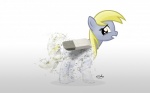 blonde_hair bodily_fluids crying drawn_over eraser female feral hair hooves long_hair sad simple_background solo tears white_background yellow_eyes sterlingpony friendship_is_magic hasbro my_little_pony twitter derpy_hooves_(mlp) equid equine horse mammal pony 2012 hi_res