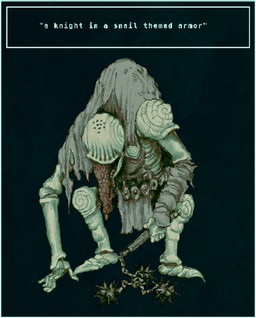 ambiguous_gender armor belt cape clothed clothing crouching headgear helmet knight simple_background solo text warrior weapon plastiboo animal_humanoid gastropod gastropod_humanoid humanoid mollusk mollusk_humanoid snail snail_humanoid digital_media_(artwork) english_text hi_res sketch
