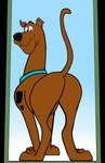 brown_body brown_fur butt feral fur looking_back_at_self male markings mirror raised_tail rear_view smile solo spots spotted_markings tail ledorean hanna-barbera scooby-doo_(series) warner_brothers scooby-doo canid canine canis domestic_dog great_dane mammal mastiff molosser alpha_channel digital_media_(artwork) hi_res