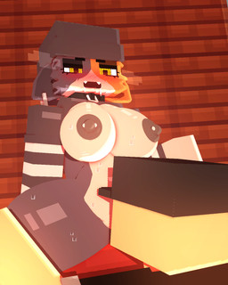 anthro areola aroused barbell_piercing beanie bed bed_sheet bedding big_areola big_breasts big_nipples blush blush_lines bodily_fluids breasts butt choker clothed clothing clothing_lift collar cunnilingus curvy_figure eating faceless_character faceless_male female female_focus fur furniture genitals hat headgear headwear huge_breasts huge_thighs jewelry leash male necklace nipple_piercing nipples open_mouth oral piercing saliva saliva_string sex simple_background sweat sweatdrop sweaty_body sweaty_breasts tail tears thick_thighs vaginal vulva wide_hips yellow_eyes coresvoid epic_games fortnite fortnite:_battle_royale microsoft minecraft mojang xbox_game_studios anon meow_skulls calico_cat canid canine domestic_cat felid feline felis mammal 2025 3d_(artwork) 4:5 digital_media_(artwork) hi_res mine-imator_(artwork)