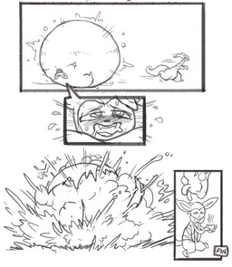 belly big_belly duo explosion feral huge_belly inflation popping molaveda nintendo pokemon eeveelution generation_6_pokemon goodra pokemon_(species) sylveon 2017 comic