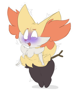 ambiguous_gender anthro fur inner_ear_fluff open_mouth solo standing tuft twitching backsash nintendo pokemon braixen canid canine generation_6_pokemon mammal pokemon_(species) 2018 digital_drawing_(artwork) digital_media_(artwork) hi_res