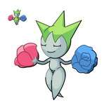 39coit ambiguous_gender blue_body blue_flower blue_skin elemental_creature feral flora_fauna flower generation_3_pokemon human humanoid mammal nintendo not_furry nude plant pokemon pokemon_(species) red_flower redraw rose_(flower) roselia simple_background solo sprite thick_thighs white_background wide_hips