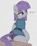 butt clothed clothing dialogue female female_feral feral hair long_hair panties simple_background solo tail text underwear upskirt spectre_z friendship_is_magic hasbro my_little_pony yaranaika boulder_(mlp) maud_pie_(mlp) earth_pony equid equine horse mammal pony 2018 english_text hi_res meme