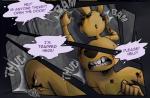 animatronic anthro blood bodily_fluids comic english_text five_nights_at_freddy's five_nights_at_freddy's_3 lagomorph leporid machine male mammal nobody_(artist) rabbit robot scottgames springtrap_(fnaf) text