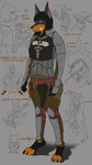 armor battle dominant duo female heart_eyes heart_oculama heart_symbol medic nipples oculama solo tall text weapon devanstar canid canine canis dobermann domestic_dog mammal pinscher 4k 9:16 absurd_res english_text hi_res meme multiple_images