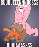 all_fours anthro butt butt_grab duo female freckles hand_on_butt male male/female muscular muscular_male nude penetration sex thick_thighs wide_hips rawhell jack_smith lake_smith humanoid lagomorph leporid mammal rabbit reptile scalie snake meme