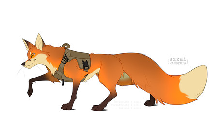 ambiguous_gender black_nose black_whiskers bottomless brown_markings clothed clothing cute_fangs dipstick_tail fangs feral fur markings orange_body orange_eyes orange_fur pupils side_view simple_background slit_pupils smile snout solo tail tail_markings tan_body tan_fur tan_inner_ear teeth walking whiskers white_background azzai canid canine fox mammal red_fox true_fox 2021 7:4 colored digital_drawing_(artwork) digital_media_(artwork)