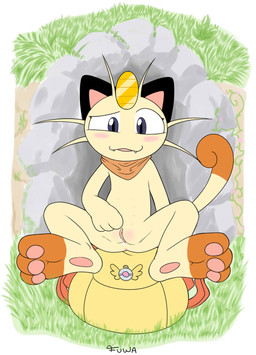 3_fingers 3_toes anthro backpack barefoot blush bodily_fluids feet female fingering fingers fur genital_fluids genitals hindpaw masturbation multi_nipple nipples nude orange_body orange_fur pawpads paws purple_eyes soles solo spread_legs spreading toes vaginal_fluids vulva mr_fuwa nintendo pokemon pokemon_mystery_dungeon spike_chunsoft felid feline generation_1_pokemon mammal meowth pokemon_(species) absurd_res digital_drawing_(artwork) digital_media_(artwork) hi_res