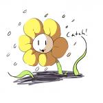 dialogue flower male not_furry plant simple_background smile text vines white_background haaru undertale undertale_(series) flowey_the_flower elemental_creature flora_fauna flower_creature 1:1 colored english_text