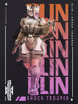 armor cape clothed clothing explosives footwear furgonomic_footwear furgonomics grenade gun handgun highlights_(coloring) holding_object holding_weapon male pink_eyes pink_highlights poster_design ranged_weapon shotgun skimpy skull_pattern solo thick_thighs weapon cosmuspicklus cosmuspicklus_(modeler) helldivers klin_(cosmuspicklus) domestic_cat felid feline felis mammal siamese_cat hi_res
