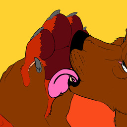 anthro feet foot_fetish foot_lick licking machine male male/male tongue jupiterfurrydash bear mammal protogen 1:1